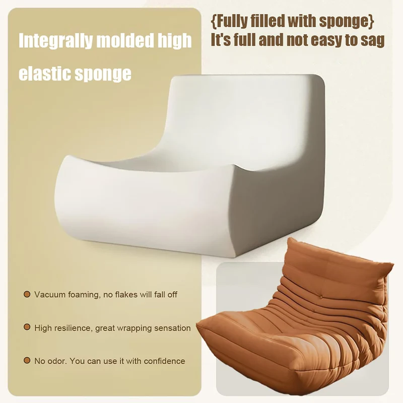 Fauteuil Togo, Fauteuil Poire d'angle, Canapé d'angle Confortable, Lounge Ergonomique en Mousse, pour Salon, Chambre, dortoir, Salon, Bureau