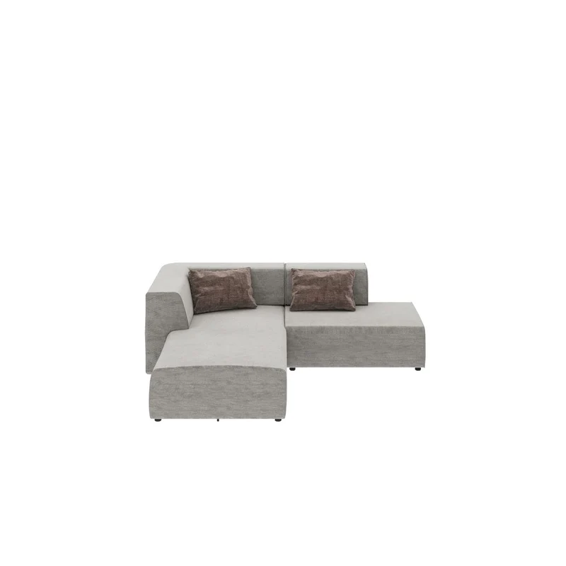 Kare Design Canapé d'angle Infinity Boston Droite Gris