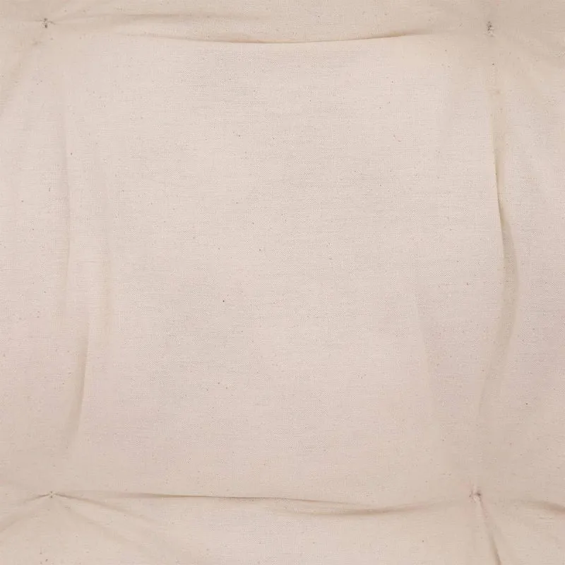 Atmosphera - Fauteuil Neta - rotin et Coton - Blanc