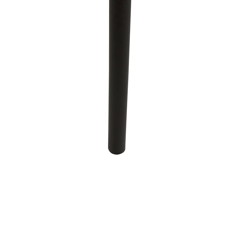 Beliani Chaises de Salle à Manger en Matière Synthétique et Cuir PU Noires Lot de 4 Morill