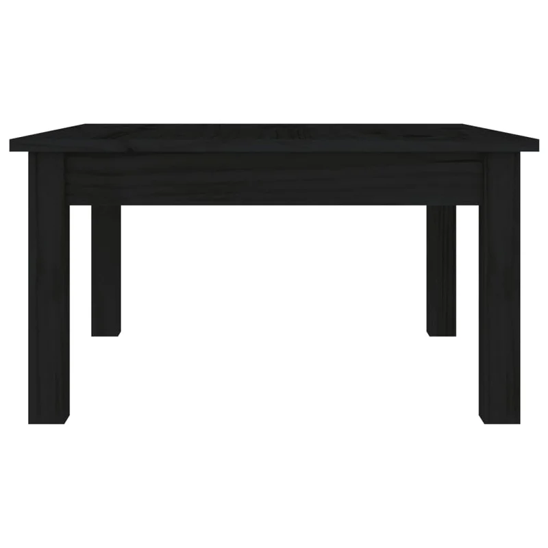 vidaXL Table Basse Table d'Appoint Bout de Canapé Table de Salon Meuble de Salon Salle de Séjour Intérieur Noir 55x55x30 cm Bois Massif de Pin