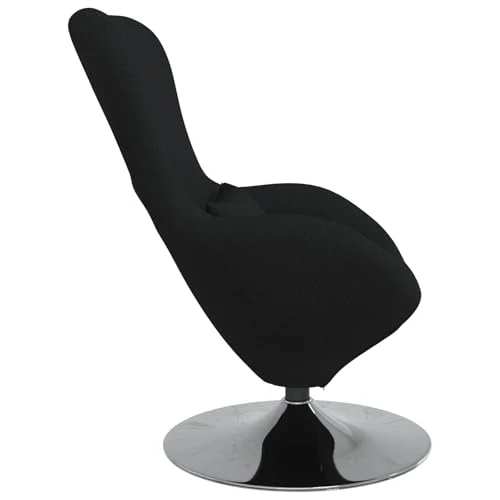 Générique Chaise Œuf Tissu Noir,Fauteuils,15.8KG-42002738