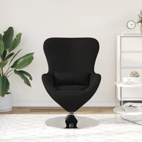 Générique Chaise Œuf Tissu Noir,Fauteuils,15.8KG-42002738