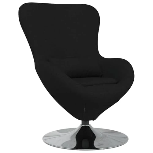 Générique Chaise Œuf Tissu Noir,Fauteuils,15.8KG-42002738