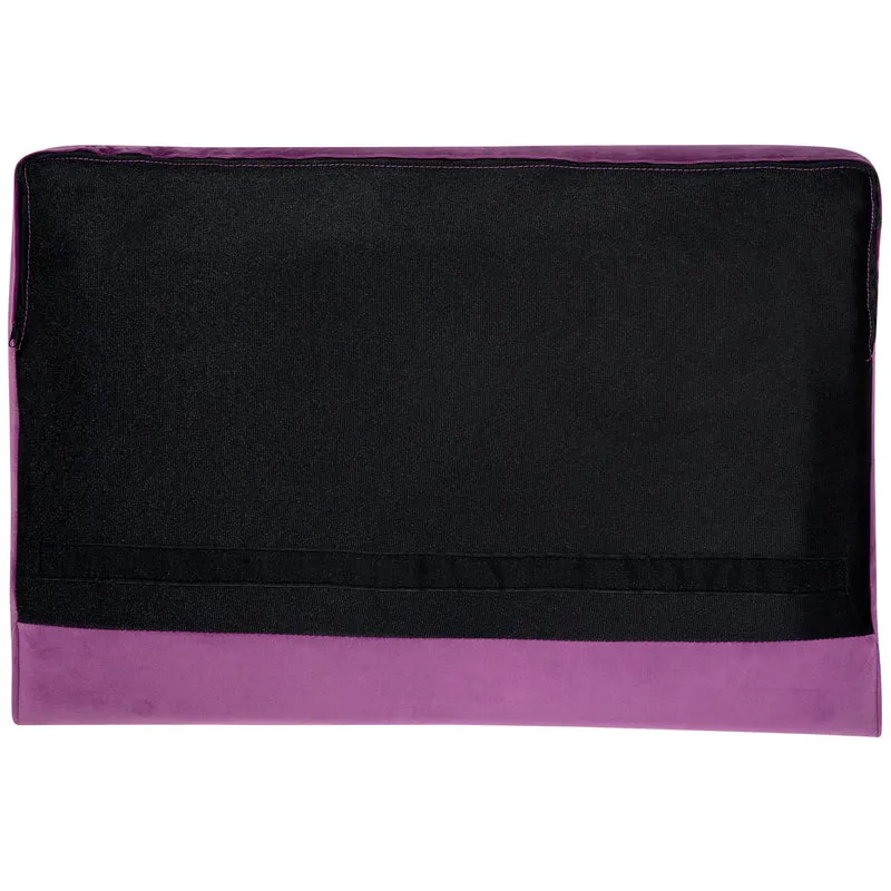 Beliani Canapé Fixe 3 Places Capitonné en Velours Violet de Qualité Idéal pour Salon au Design Glamour et Traditionnel