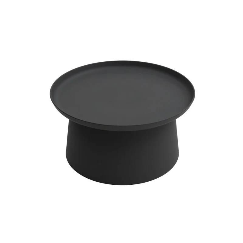 KONTE.DESIGN Table Basse Ibiza en polypropylène Noir 70 x 36 cm