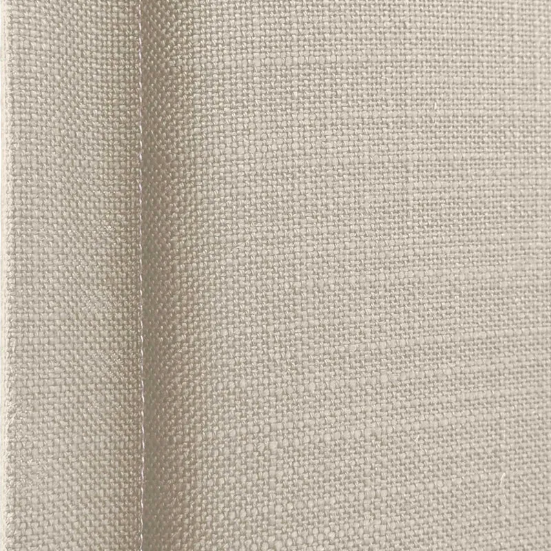 DHOME Tête de lit tapissée en lin naturel uni avec passepoil 160 x 105 cm avec pieds pour lits de 150/160 cm