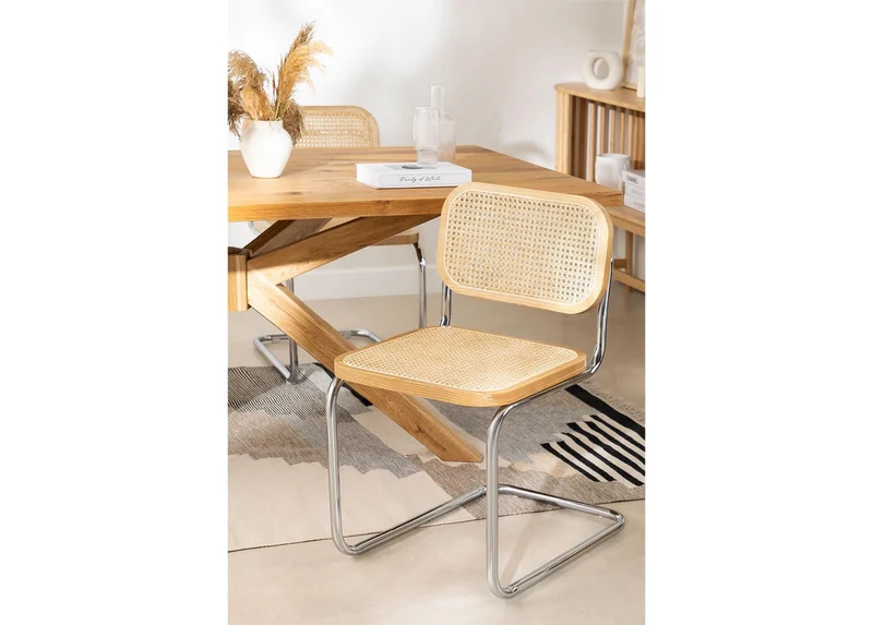 SKLUM Chaise de Salle à Manger en Rotin Tento Bois Naturel