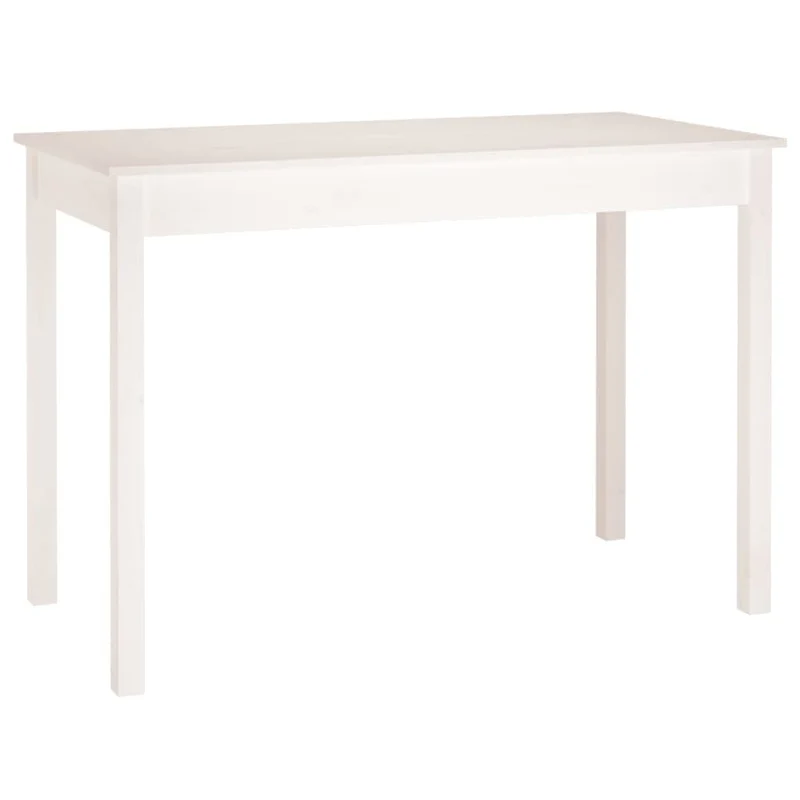 vidaXL Table à Manger Table de Comptoir Cuisine Table de Salle à Manger Meuble de Restaurant Intérieur Blanc 110x55x75 cm Bois Massif de Pin
