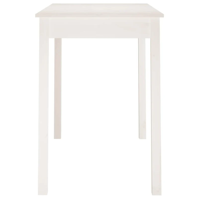 vidaXL Table à Manger Table de Comptoir Cuisine Table de Salle à Manger Meuble de Restaurant Intérieur Blanc 110x55x75 cm Bois Massif de Pin