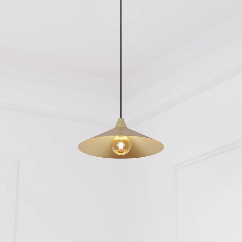 Atmosphera - Suspension rosie métal doré d38cm