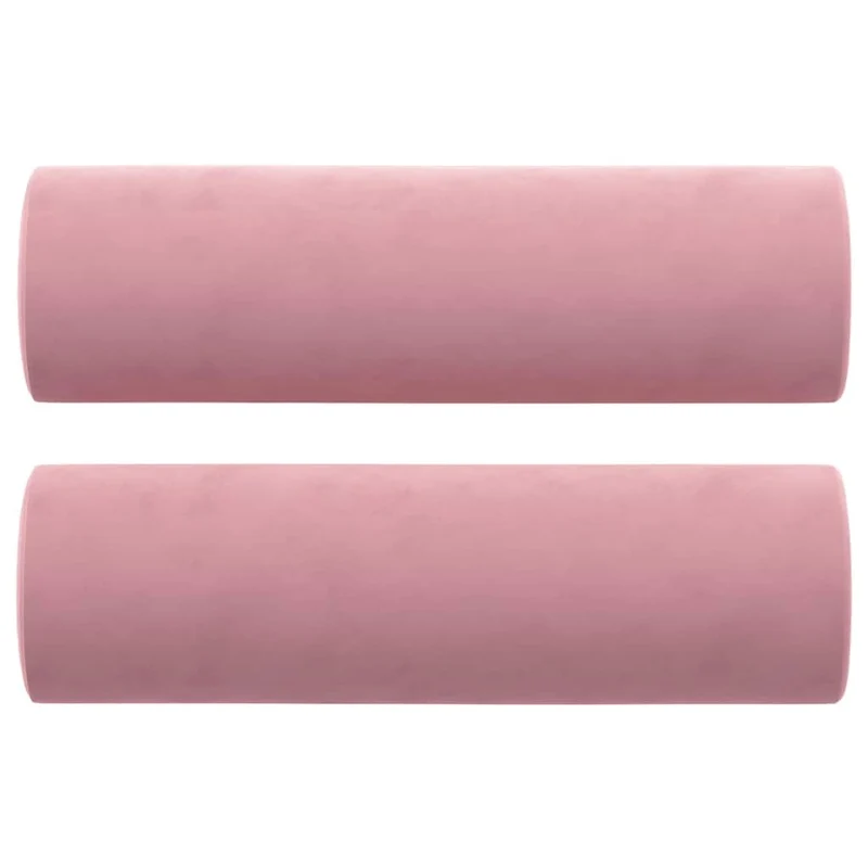 Woonisher Canapé 2 Places avec oreillers décoratifs Rose 120 cm Velours canapé-lit Double Convertible