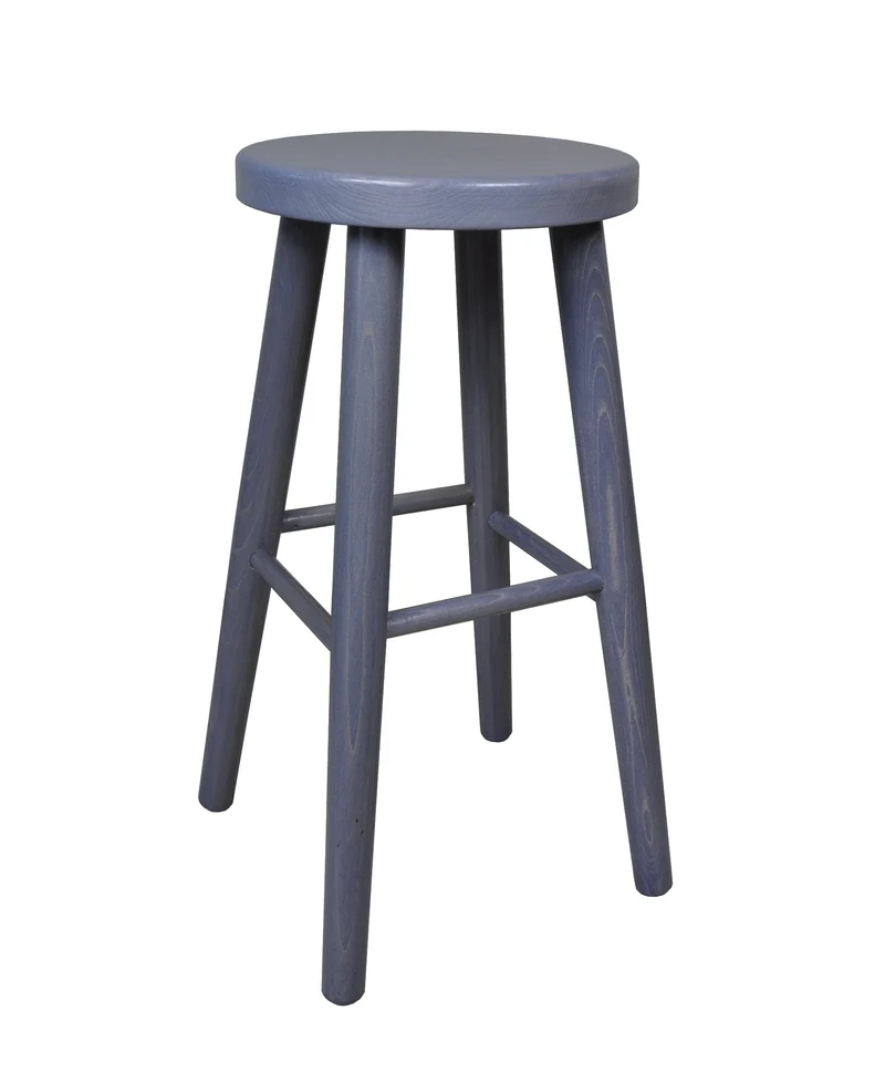 Magnetic Mobel Tabouret en Bois Solide Petit déjeuner pub Bar Cuisine Nouveau hêtre 60 cm (Gris)
