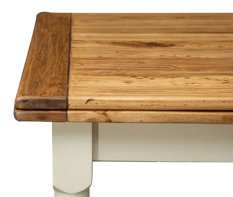 Biscottini Table à Manger Extensible 160x80x90 cm Made in Italy - Table Salle à Manger Extensible en Bois Massif - Table Bois Salle a Manger
