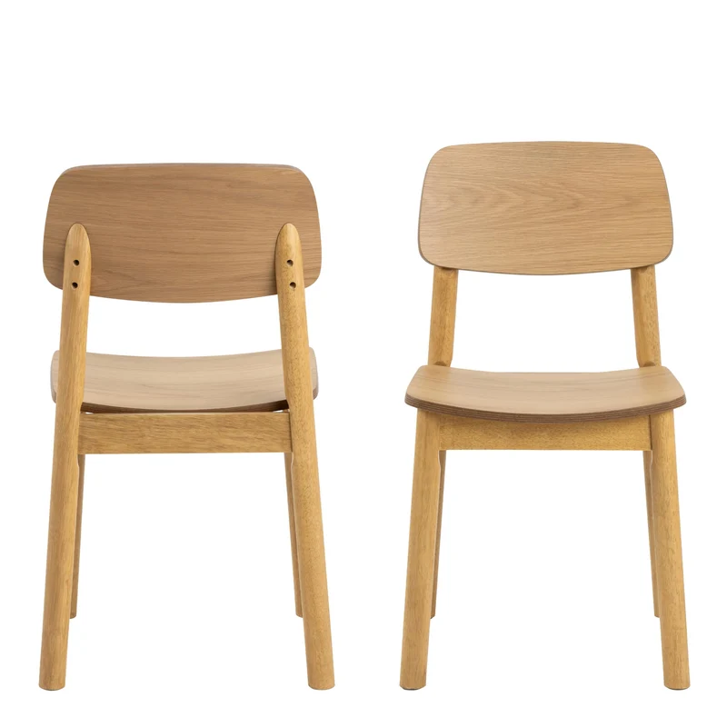 Furniture To Go Lot de 2 chaises de Salle à Manger Barlow en chêne Mat