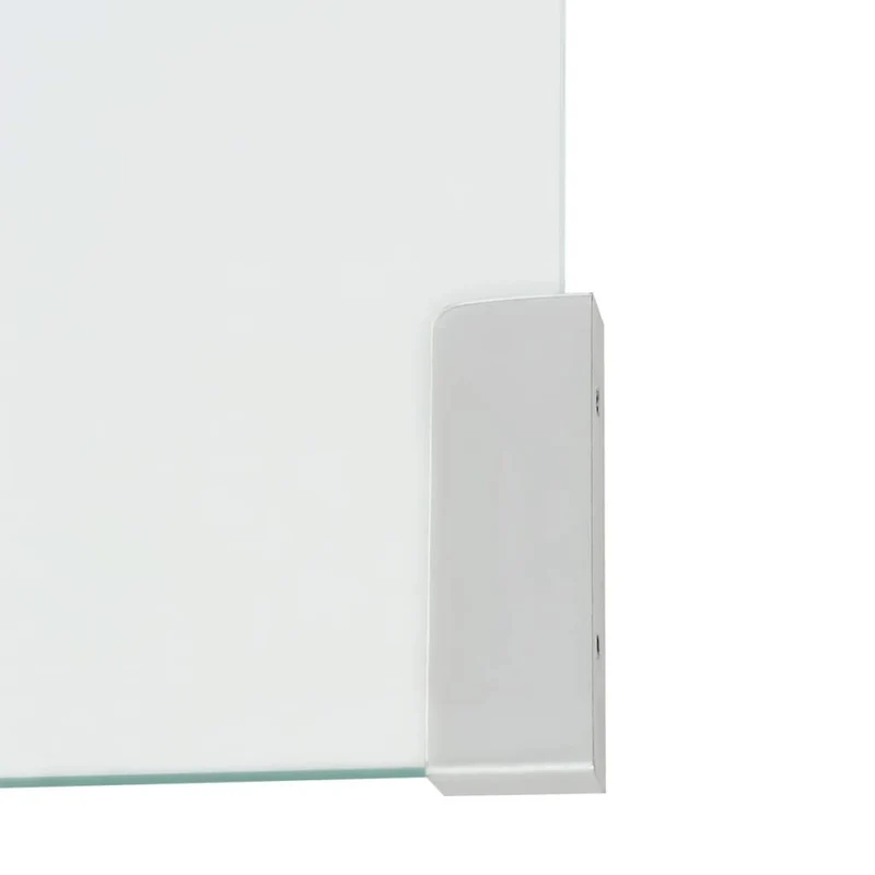 vidaXL Table Basse Table de Salon 98x45x30 cm Verre Trempé Transparent Maison