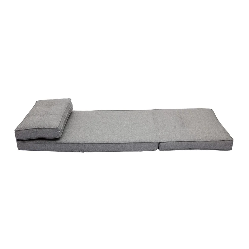 Miliboo Chauffeuse 1 Place Convertible en Tissu Gris chiné Sally