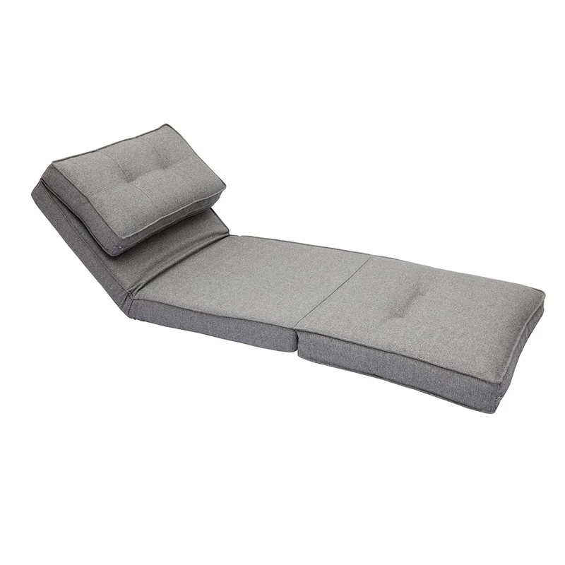 Miliboo Chauffeuse 1 Place Convertible en Tissu Gris chiné Sally
