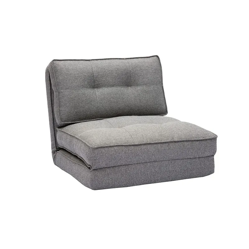 Miliboo Chauffeuse 1 Place Convertible en Tissu Gris chiné Sally