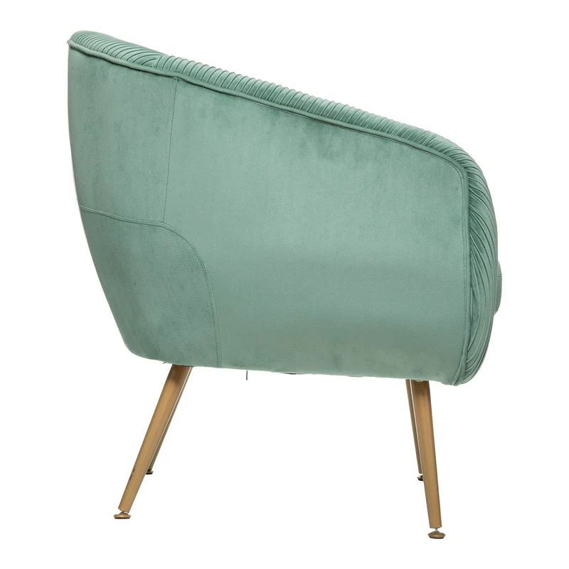 Atmosphera - Fauteuil Solaro - Vert céladon - Velours