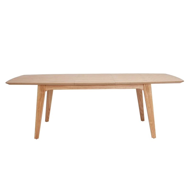 Miliboo Table Extensible rallonges intégrées rectangulaire en Bois Clair L180-230 cm Fifties