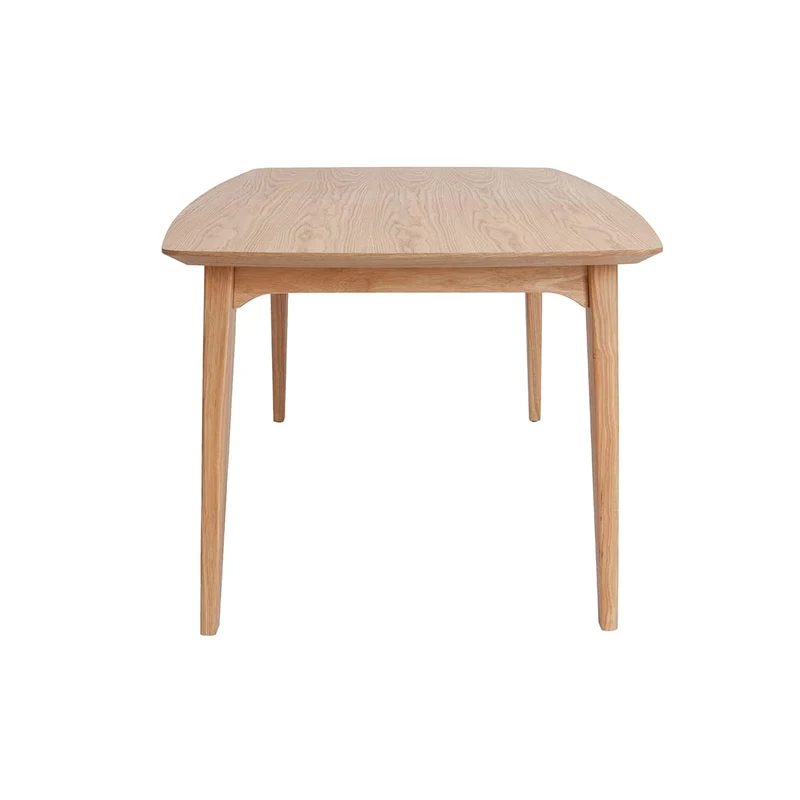 Miliboo Table Extensible rallonges intégrées rectangulaire en Bois Clair L180-230 cm Fifties