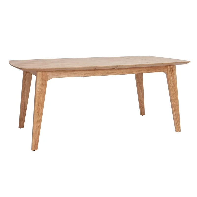 Miliboo Table Extensible rallonges intégrées rectangulaire en Bois Clair L180-230 cm Fifties