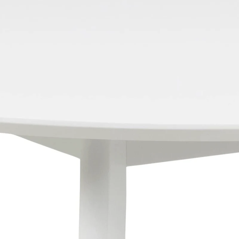 AC Design Furniture Roxanne Table à Manger pour 4 Personnes en Blanc 105 x 76 cm - Table de Cuisine avec Peinture Blanche - Style rétro Moderne pour Salle à Manger - Table à Manger Ronde