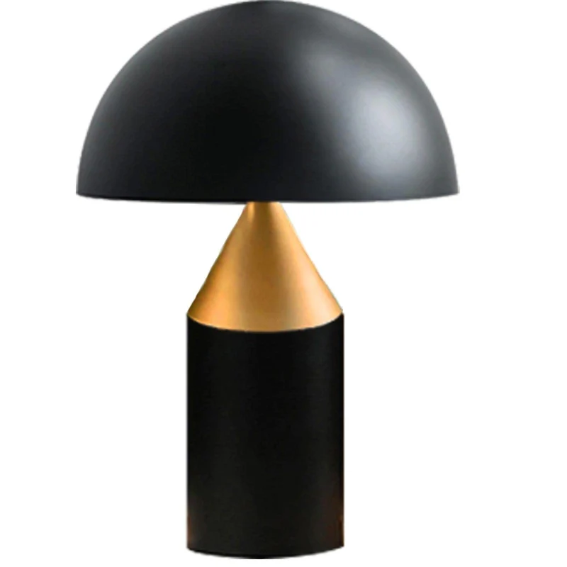 Lampe De Table En Or Blanc Noir Lampe De Table Champignon Créative Pour Chambre Étude Salon Décoration Lampe De Bureau