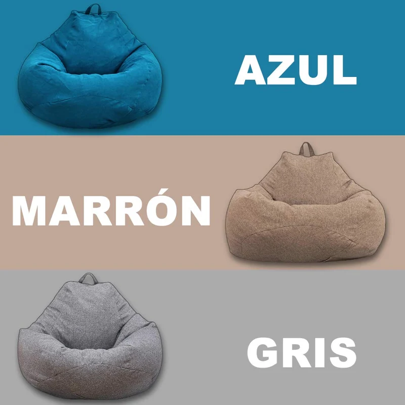 Pouf Poire Adulte et Enfants,Pouf Classique, Fauteuil de Pouf Poire d’intérieur et d’extérieur, Pouf sans Remplissage,Grand,Housse Pouf Poire (XL Marron)