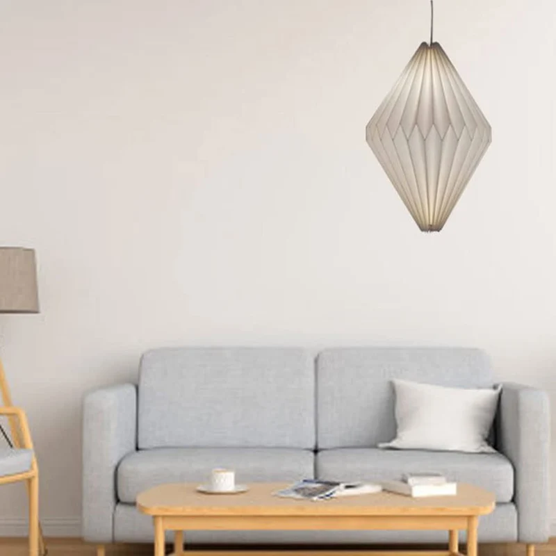GETBSTOOP Abat-jour suspendu origami abat-jour de plafond nordique créatif papier origami lanterne abat-jour pliable suspension art décor plafonniers couverture lampe protecteur