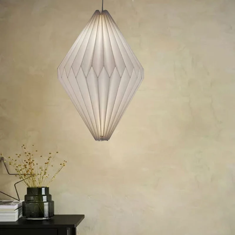 GETBSTOOP Abat-jour suspendu origami abat-jour de plafond nordique créatif papier origami lanterne abat-jour pliable suspension art décor plafonniers couverture lampe protecteur