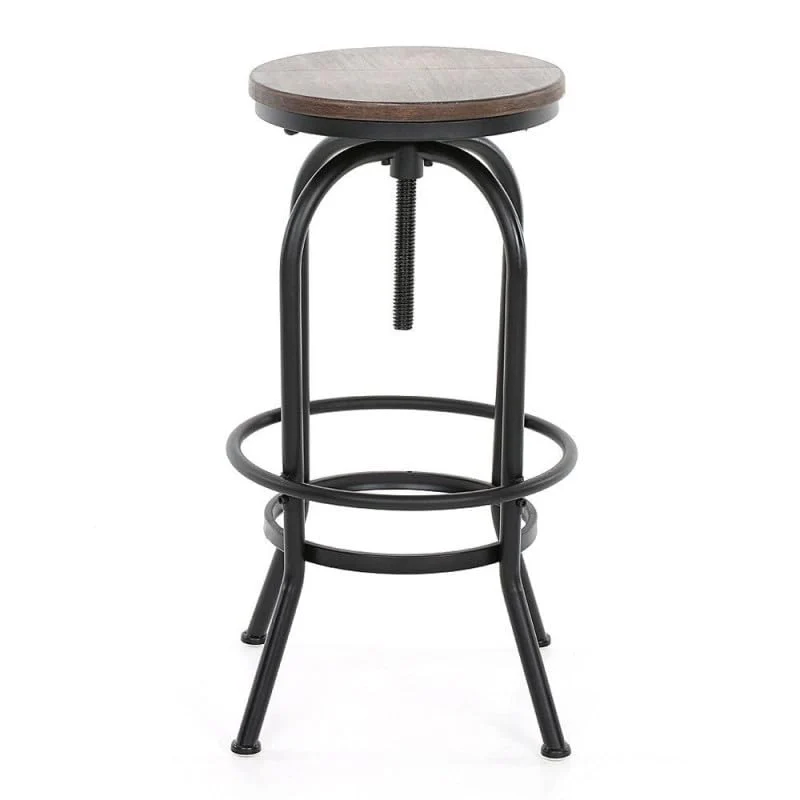 Kosmi Tabouret de Bar LOFT à vis Style Industriel réglable en Hauteur
