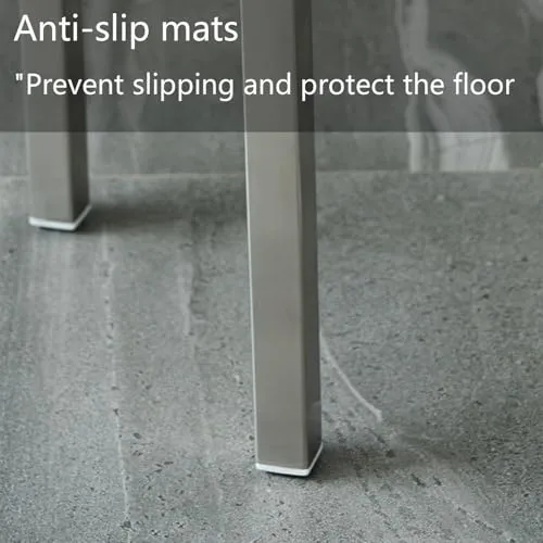 Tabourets de bar industriels en acier inoxydable, chaises de salle à manger empilables et dos nu, hauteur de comptoir de 45,7 cm pour restaurants et bars, design rond en métal