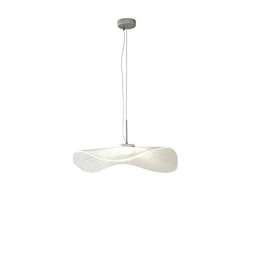 Lampe à suspension en feuille de Lotus Creative Aluminium + Acrylique Design Lampes suspendues Plafonnier à tête unique Suspension à hauteur réglable Fil Lumières pour le hall de l'hôtel de la chambre