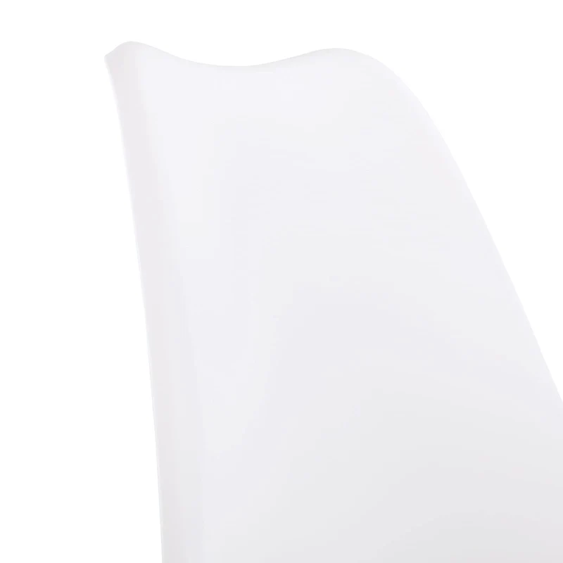 H.J WeDoo Lot de 4 chaises de Salle à Manger scandinaves, Chaises Rétro Bois de hêtre Massif- Blanche