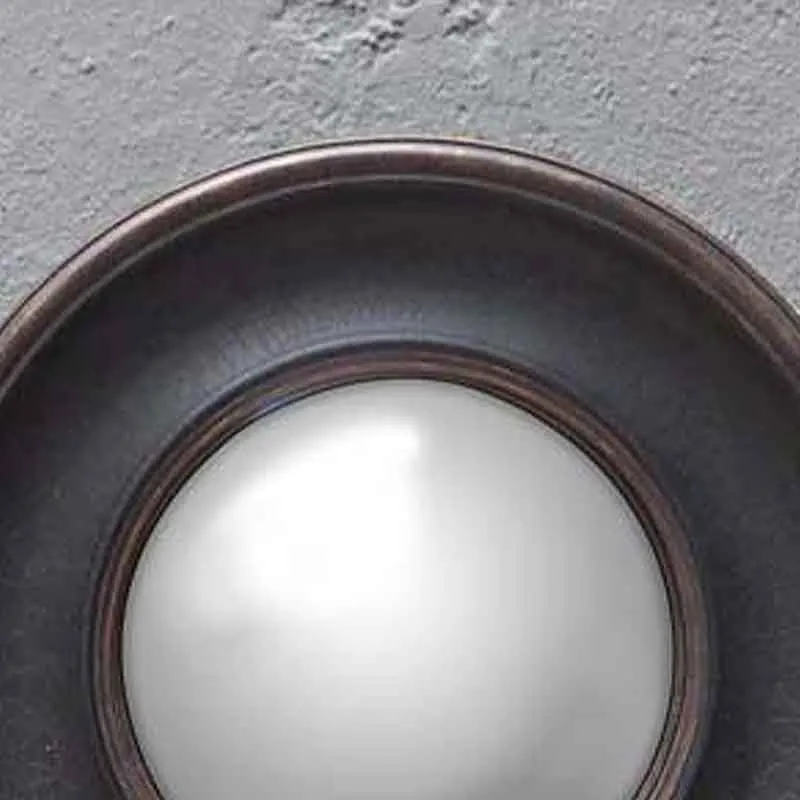 CHEHOMA Miroir sorcière Convexe Rond 39cm