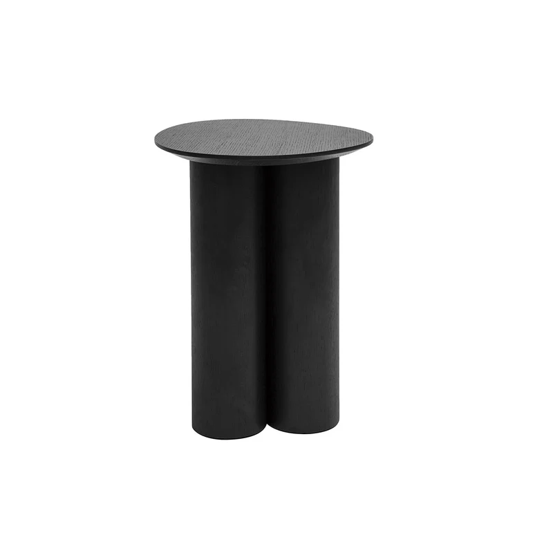 Miliboo Table d'appoint Design Bois Noir L44 cm Hollen