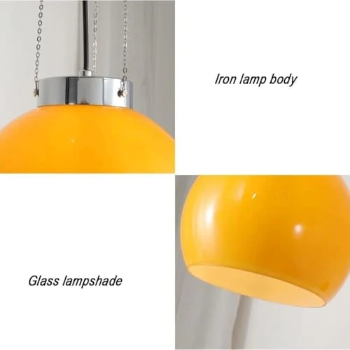 Lustres pour salon style crème français Lustre 1 lumière avec abat-jour en verre Plafonnier suspendu Éclairage intérieur suspendu pour îlot de cuisine Luminaire/B