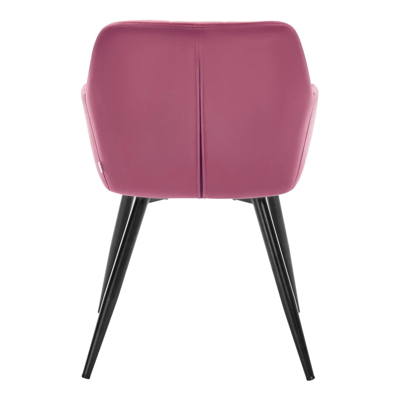 WOLTU Chaise de Salle à Manger, Chaise de Cuisine rembourrée en Velours, Pied en métal,Bordeaux BH93bd-1