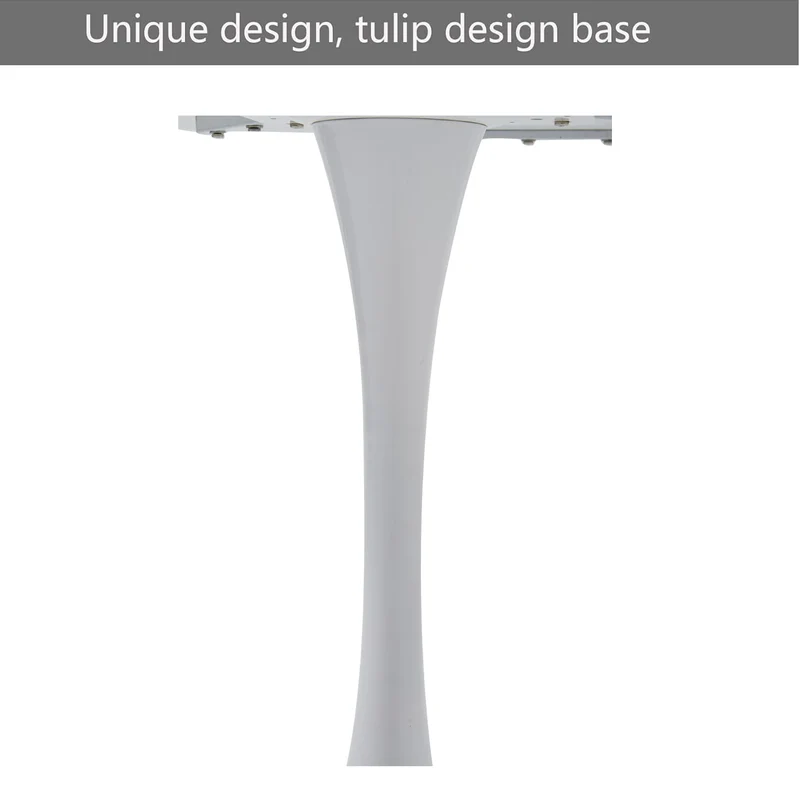 HJhomeheart Table à Manger Ronde Moderne - Pour Cuisine, Salle à Manger et Bureau - Blanche, Diamètre 110 * 75(H) CM