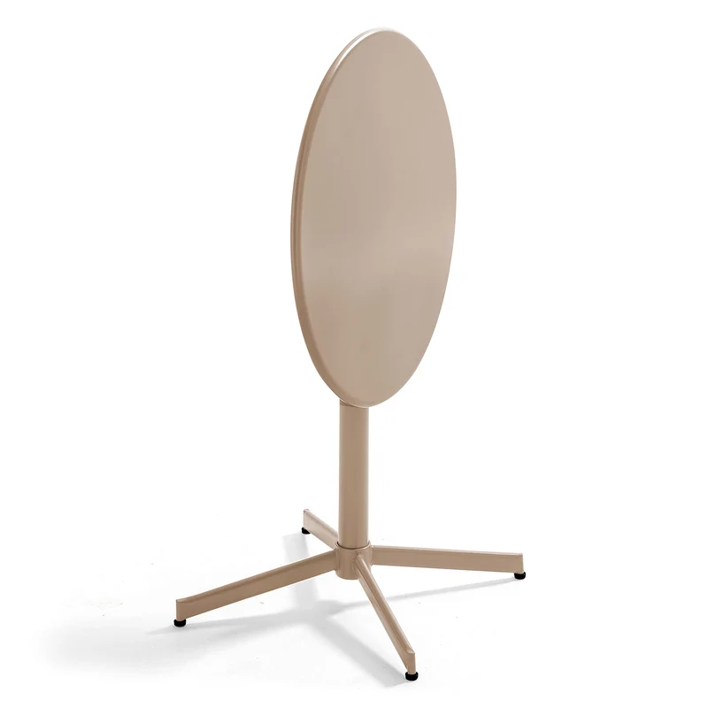 Oviala Ensemble Table de terrasse inclinable et 2 chaises bistrot Taupe - Palavas