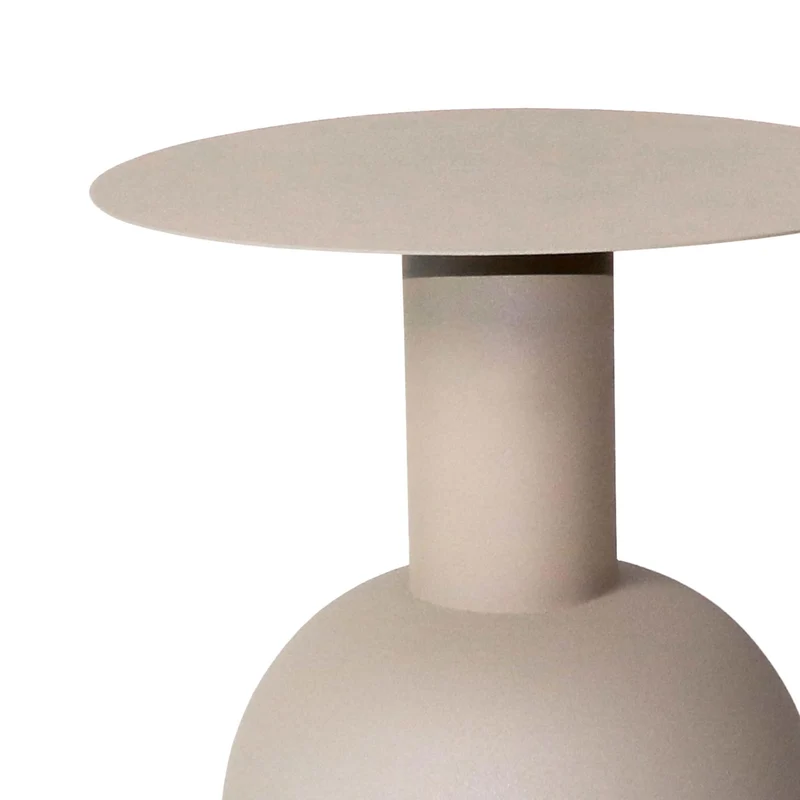 Kick Collection Table d'appoint Pip - Beige - Moderne et de Haute qualité - Métal - Disponible dans de Nombreuses Couleurs