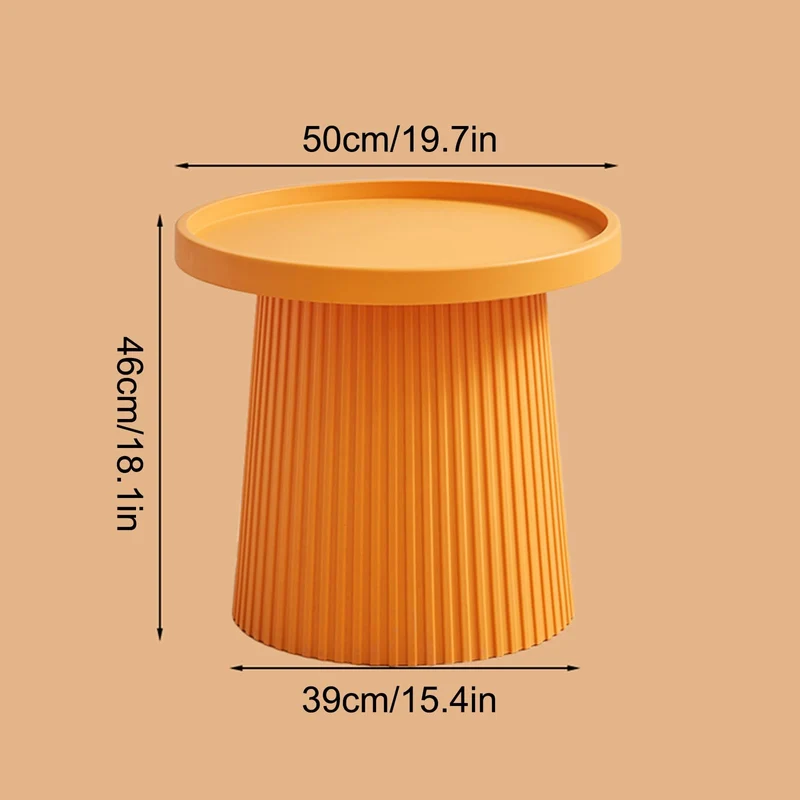 Table basse moderne de forme irrégulière pour salon et bureau - Petite table centrale abstraite avec design peu encombrant - Style milieu du siècle - Couleur rose