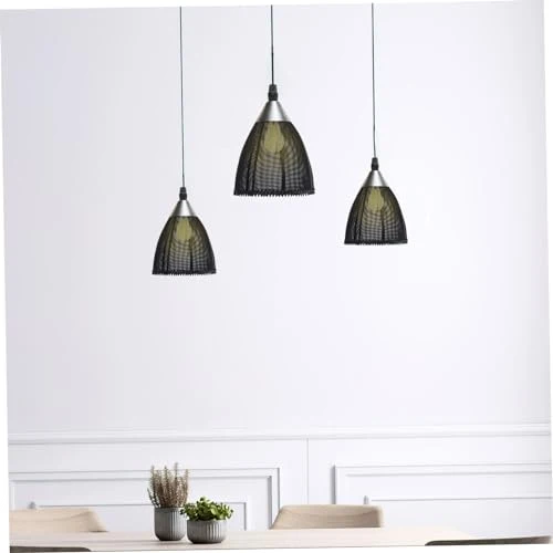 GLSTOY Lustre Fer Artisanal Abat-jour Maille Pour Suspension Au Plafond Éclairage Décoratif Pour Salle à Manger Et Supermarché Compatible Modèle Ouverture