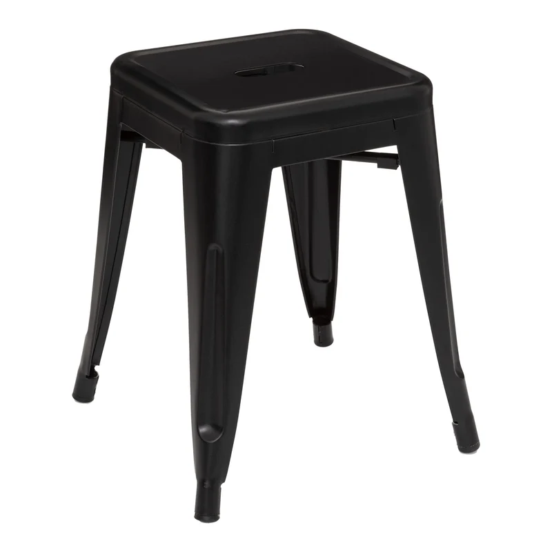 Atmosphera - Tabouret NIKO - métal - Noir