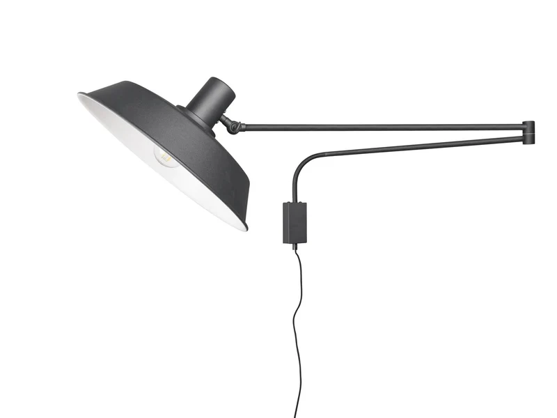 meineWunschleuchte Applique murale orientable avec prise et interrupteur, portée max. 150 cm