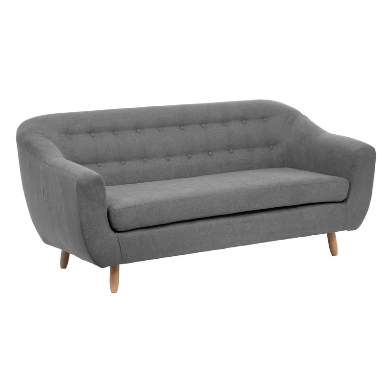 Atmosphera - Canapé Retro - 3 Places - Gris