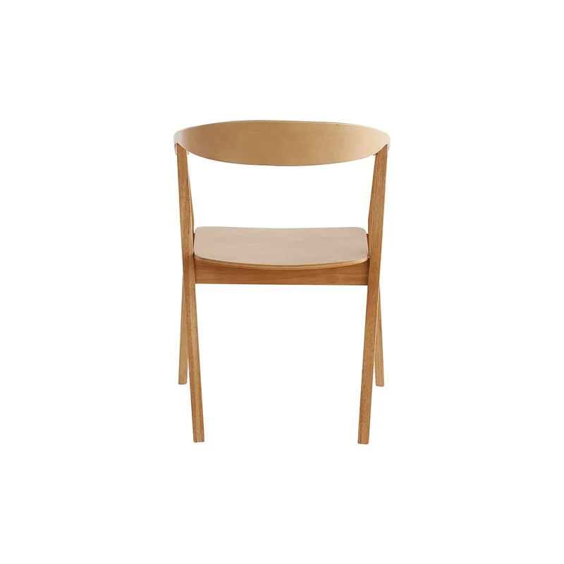 Miliboo Chaises scandinaves en Bois Clair Massif (Lot de 2) Bahia