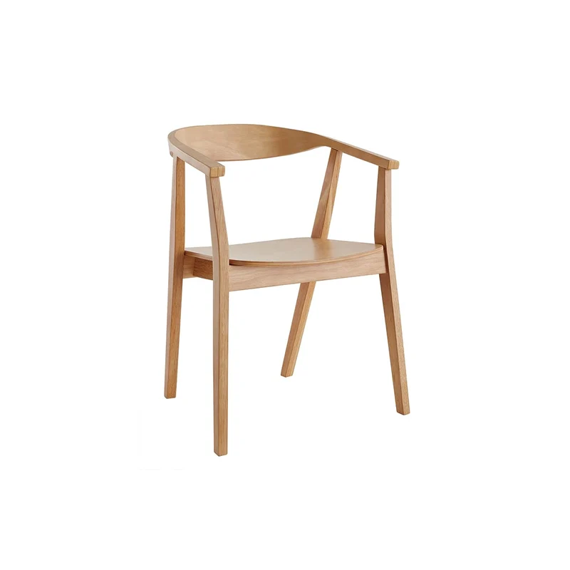 Miliboo Chaises scandinaves en Bois Clair Massif (Lot de 2) Bahia